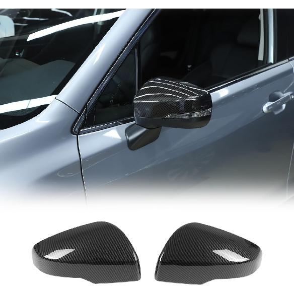 Door Rear View Mirror Cover Compatible with Subaru Forester 2019-2024 with Turn Signal/Crosstrek XV 2018-2023, ABS Side Door Rearview Mirror Cover