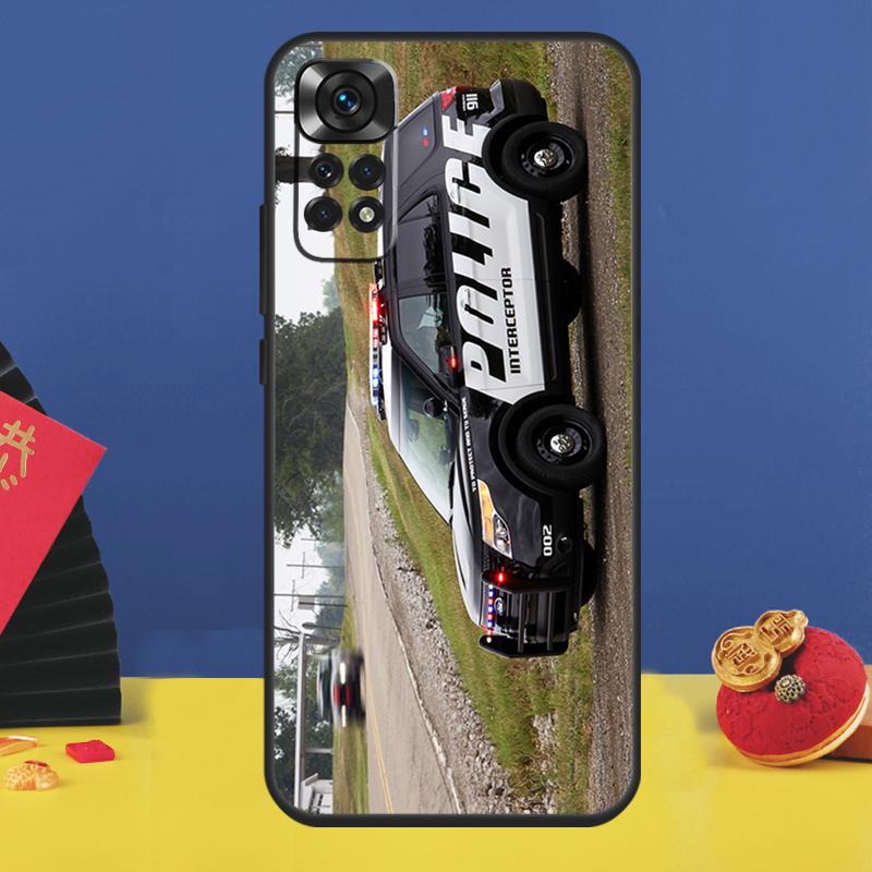 police car Case For Xiaomi Redmi Note 11 9 10 12 13 14 15 Pro Plus Redmi 15 14C 10C 12C 13C 15C Cover
