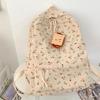 Travel Backpack for Teens and Girl Laptop Daypacks Flower Print Backpack Students School Bag Corduroy Rucksacks