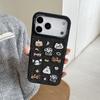Fashion Denim Embroidery Cute Puppy Small Animal Shockproof Protective Phone Cover Case for iPhone 17 16 15 14 Pro Max