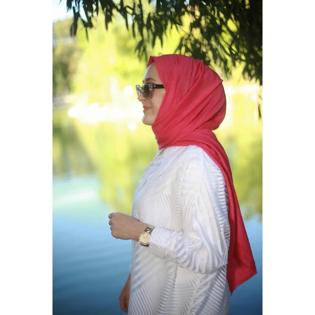 Hijab-Schal aus Bambus, Marineblau