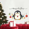 Christmas Wall Decoration Stickers Featuring Cute Penguin Patterns for Living Room and Bedroom