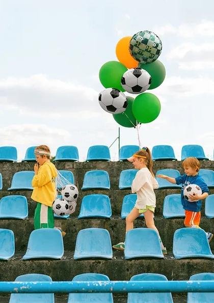 Balon Foliowy Piłka Nożna Football Kibic Mecz Euro Sport Urodziny 35Cm