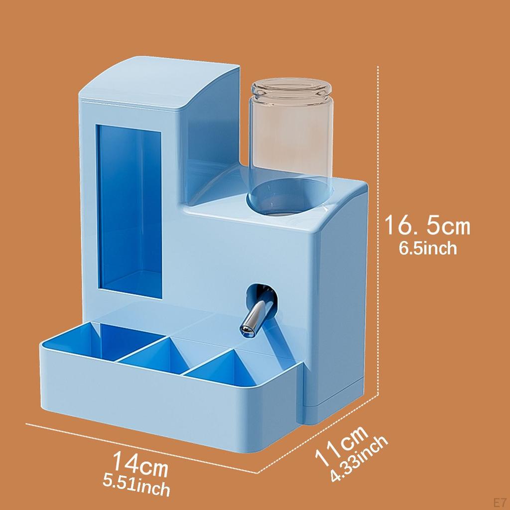 3 in 1 Hamster Automatic Feeder Container Accessories Bowl Feeding Station Dispenser for Ferrets