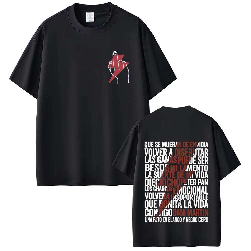 

Dani Martin La Montana Rusa Graphic Tshirt 2026 summer Men Women Fashion Short Sleeve Male Casual High Quality Soft Cotton Top S