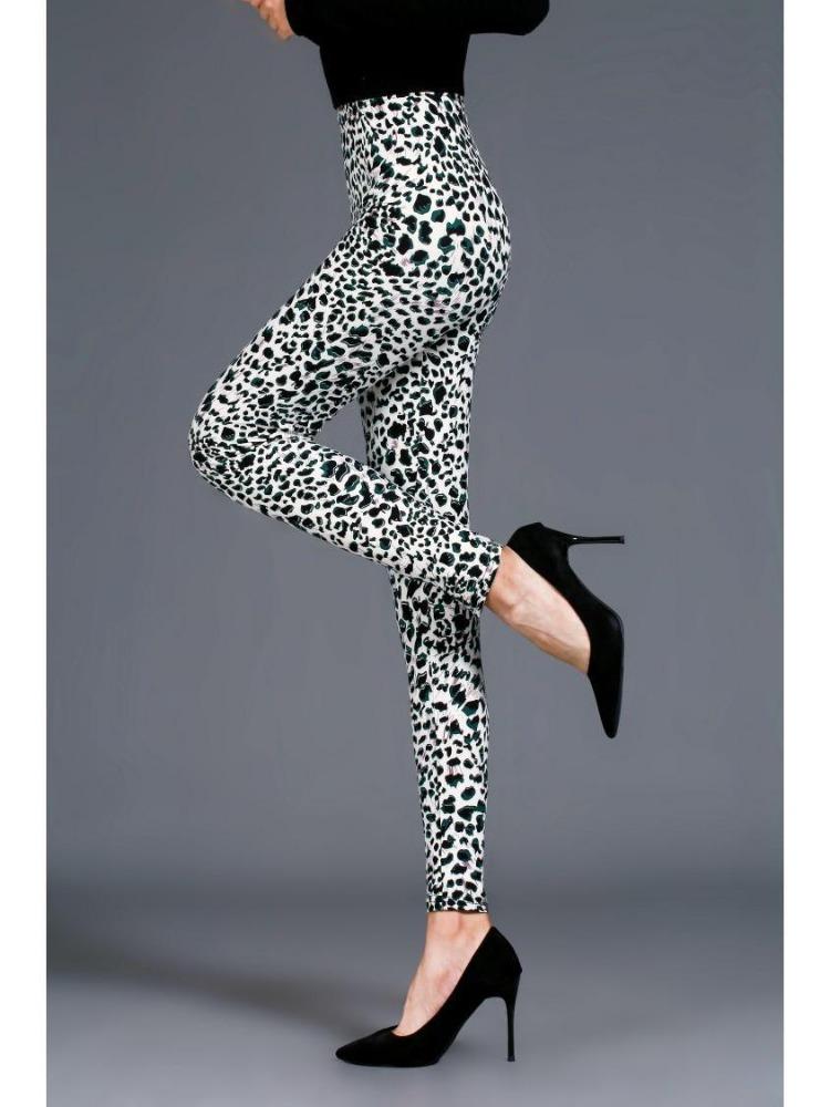 Leggings Skinny Leopardati Vita Alta Comodi ed Eleganti Vendita Calda Elasticizzati da Donna