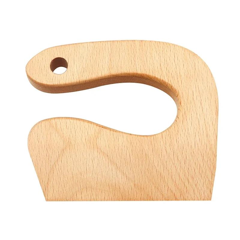 Kids Safe Wooden Cutter Cute Shape Knife Kitchen Tools Fruit Vegetable Cutter For Children Safe Kitchen Cutting Toy DIY Tools