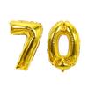 32 Zoll Gold Silber Zahlen Folienballons 10 20 30 40 50 60 70 80 90 Jahre Alt Kind Erwachsener Geburtstag Jubiläum Party Dekoration