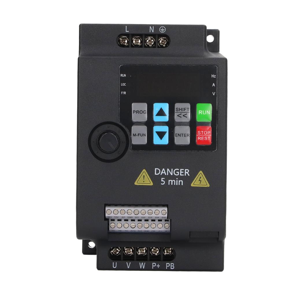 Frequenzumrichter 0,75KW Motorregler Frequenzumrichter Einphasiger AC220V Eingang Dreiphasiger AC0‑220V Ausgang