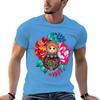Summer Harajuku Custom T Shirt Heavyweight Informal New Arrival Matryoshka Jewel, Tatoo Designsweat Short Vintage Sleeve Tee