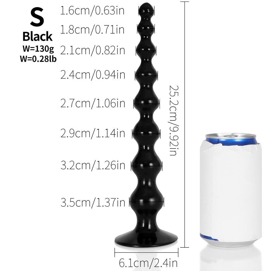 Extra Long Out Anal Beads Butt Plug Tail Anal Dilator G-Spot Massage Masturbation Device Unisex Anal Sex Toy