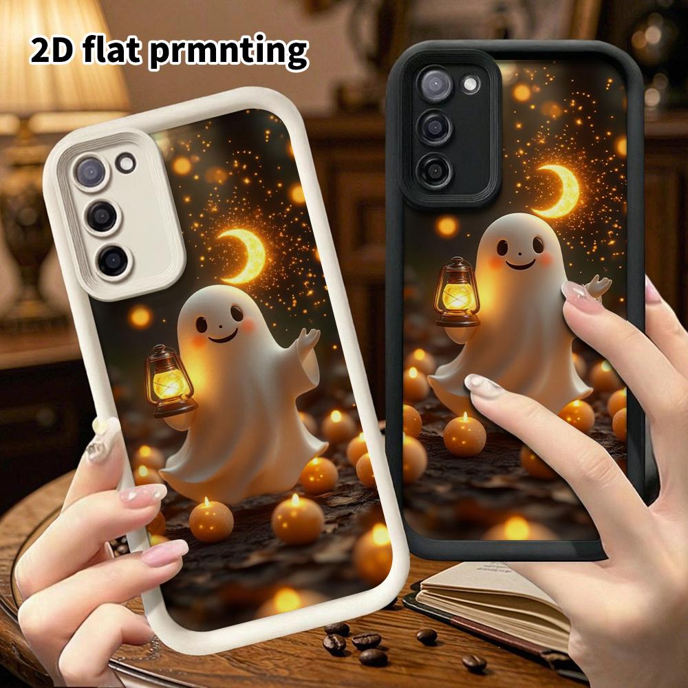 Phone Case: 2D Flat Samsung Galaxy A34 A35 M05 M06 S20 S22 S21 FE Plus 5G Layered Protective Case, Warm and Healing, Christmas and Halloween Gift