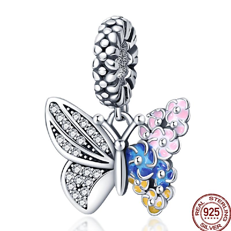 Copper Spring Insect Butterfly Series Gift Beads Suitable For 3Mm Original Bracelet Diy Birthday