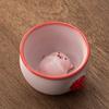 Ceramic Cartoon Ceramic Tea Cup Under Bottom Design 110/120/160/170ML Capacity Pig Spit Bubbles Cup Reusable Espresso Cup