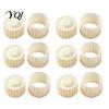 Home Baking Gadgets 2-in-1 Round Mooncake Mold, Double Ended Pastry Press with Scallop And Handheld Cookie Stamper Spiral Embossing for DIY