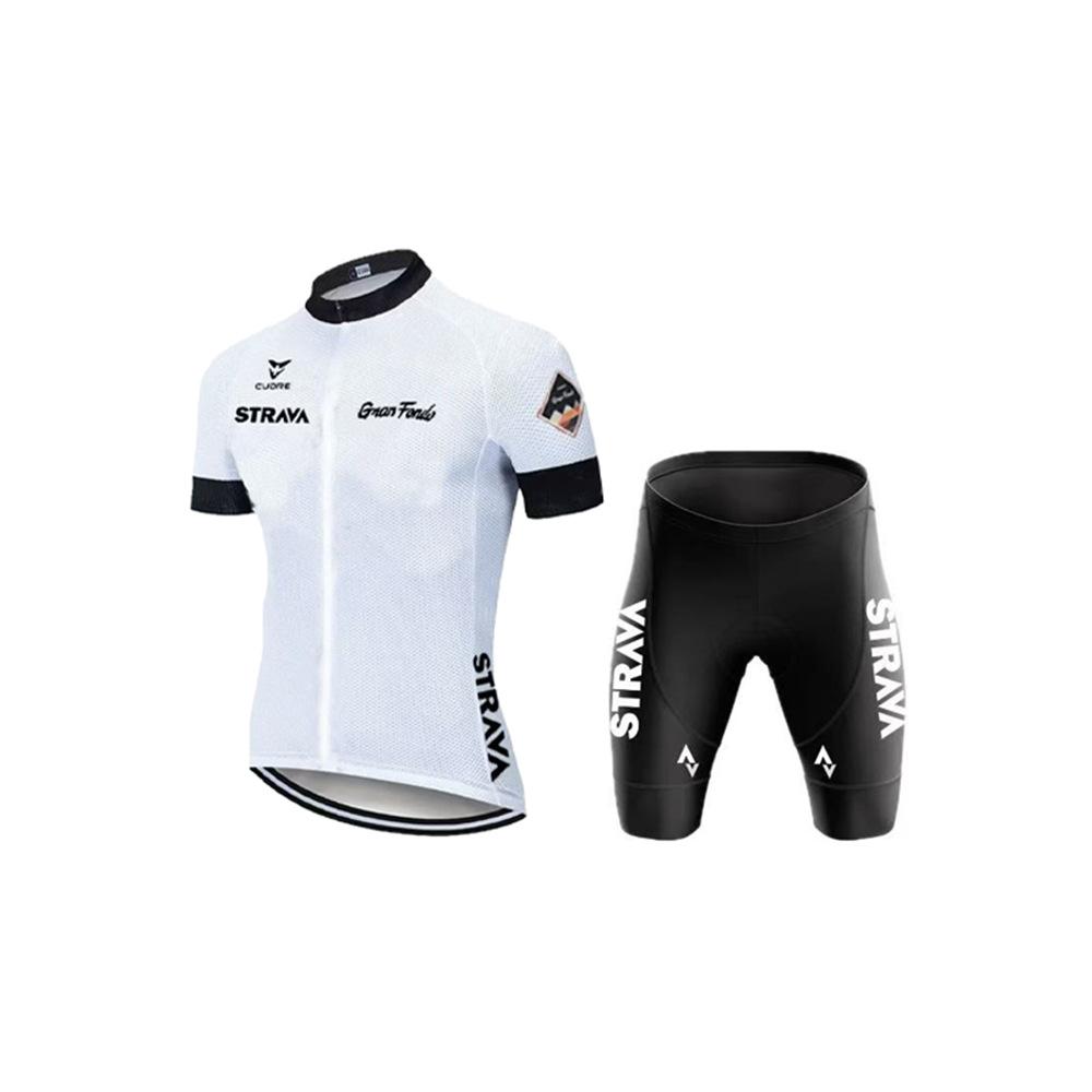 Short Sleeve Set Strap Cycling Pants Cycling Team, Quick Drying High Elastic Cycling Suit Short Sleeve 2026 Summer Breathable Cycling Suit Set