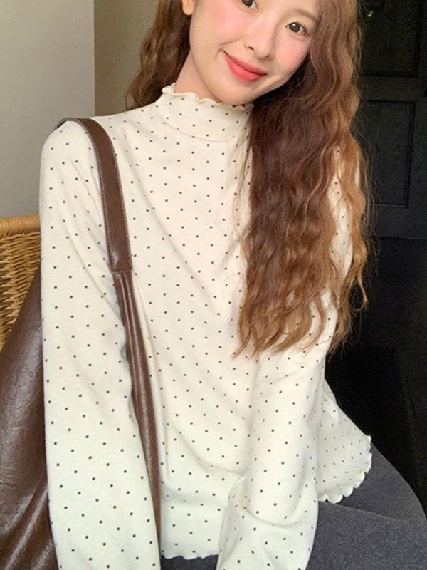 Autumn/Winter Slim Fit Long-Sleeve Top for Women - Spicy Girl Style, Flattering and Versatile