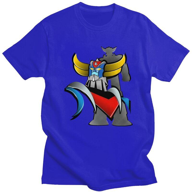 Custom Cool Vintage UFO Robot Goldorak Grendizer T Shirt Men 100 Cotton Tshirt Casual Tee Tops Streetwear Tshirts