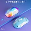 Memzuoix Wireless Mouse with RGB 1200 5 USB Receiver Compatible with Blue 2.4G LED, Rechargeable, Ergonomic, DPI, Optical, Buttons, Portable,