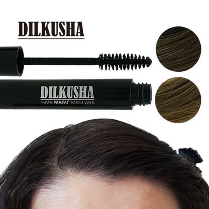 Mascara, Eyebrow, Gray Hair Cover, Dye, Hair Tint, Self-Dye (11277598) Black-brown satch cover