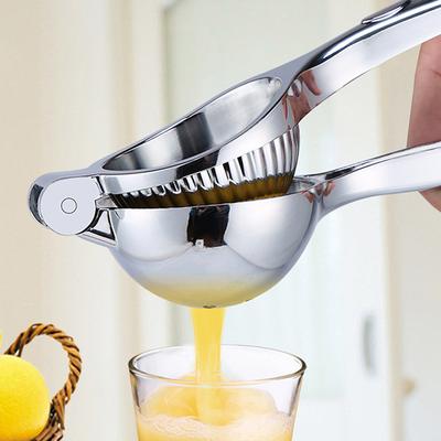 Edelstahl Zitronenpresse Manuell Zitrus Orangen Entsafter Handpresse Tragbares Obstwerkzeug Gadget Solide und Langlebig