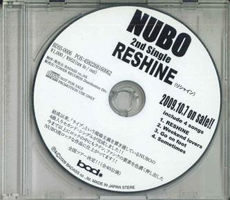 

CD NUBO - Reshine NONE BADASS 2009 Japan Japanese Pop/Rock Used