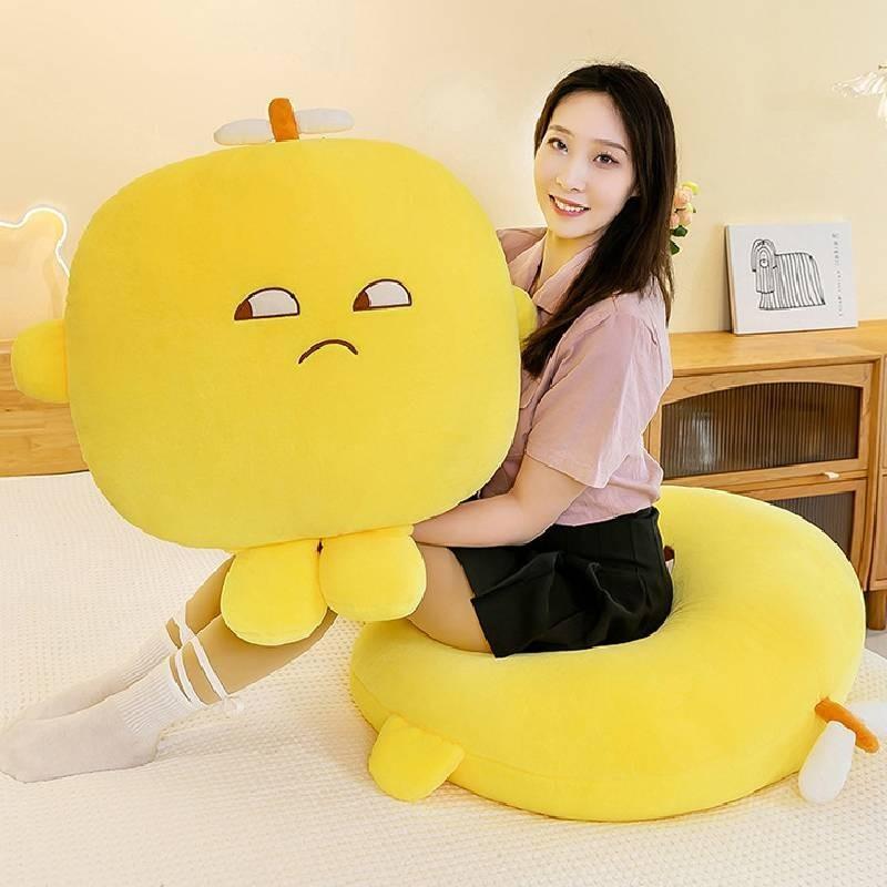2024 New Lemon Jun Plush Toy Doll Wholesale For Children Cute Cartoon Plush Animal Pillow