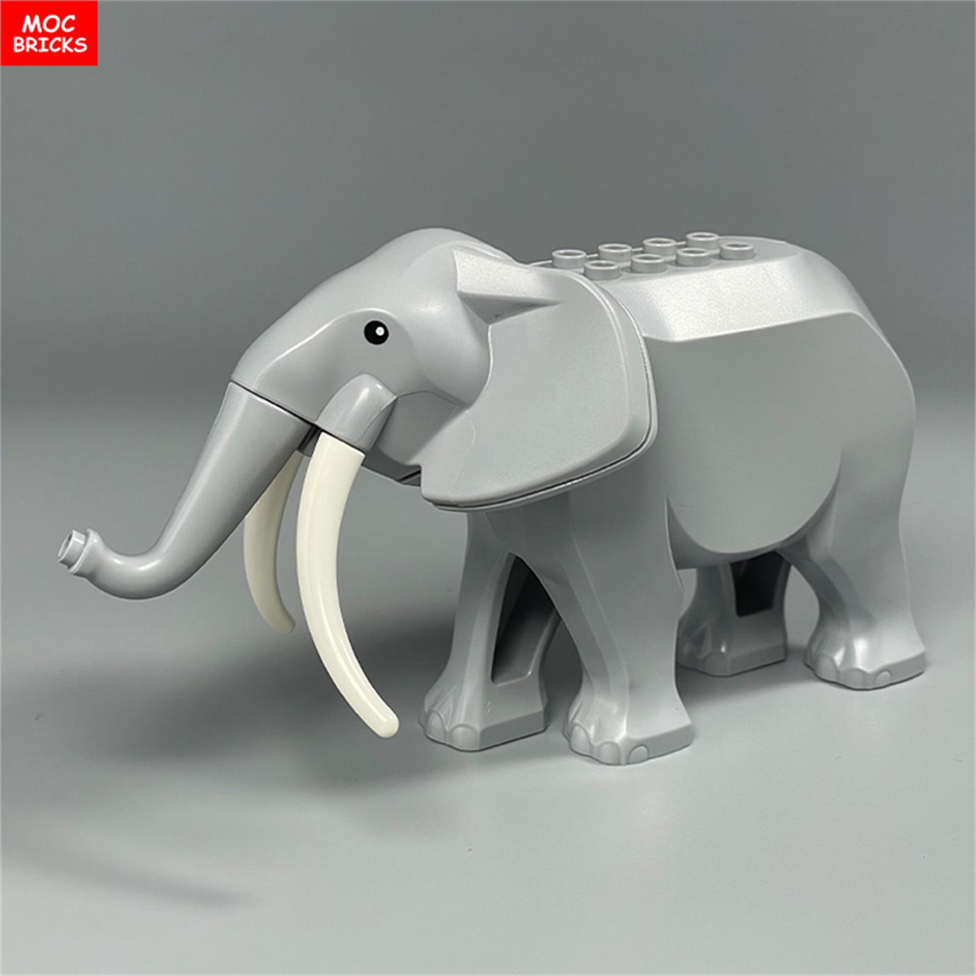 

Custom Creation Bricks Animal War Elephant Habitat Thick Forest Grassland Desert Ancient Battle Scene Assembled Creating Bricks Kids Playthings