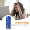 Spiky Grippie Stim Fidget Toy with Bead Chain Rotatable Stress Relief Teens Adults Pocket 3D Printed Pain Stimming Tool Bumpy Roller Sensory Toy