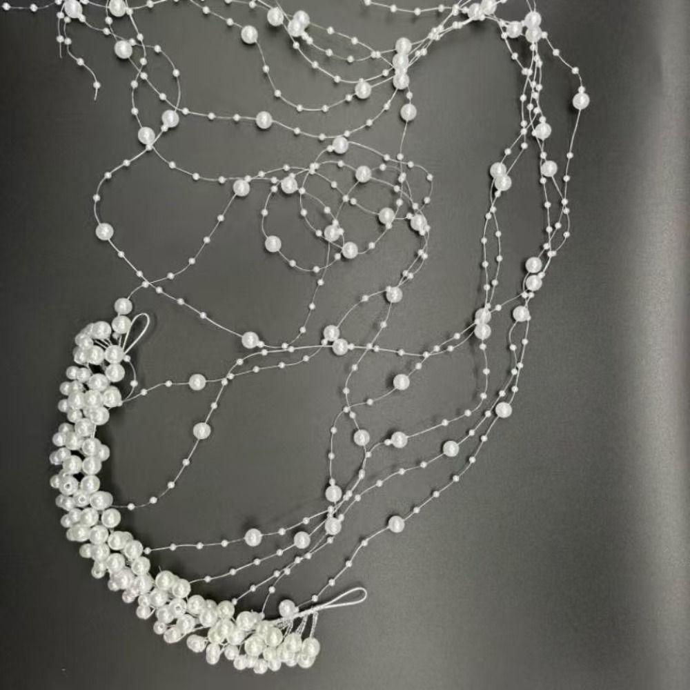 Elegante Guirnalda de Perlas para el Cabello de Novia Exquisito Peine de Perlas para el Cabello Diadema para Novia Accesorios de Fotografía