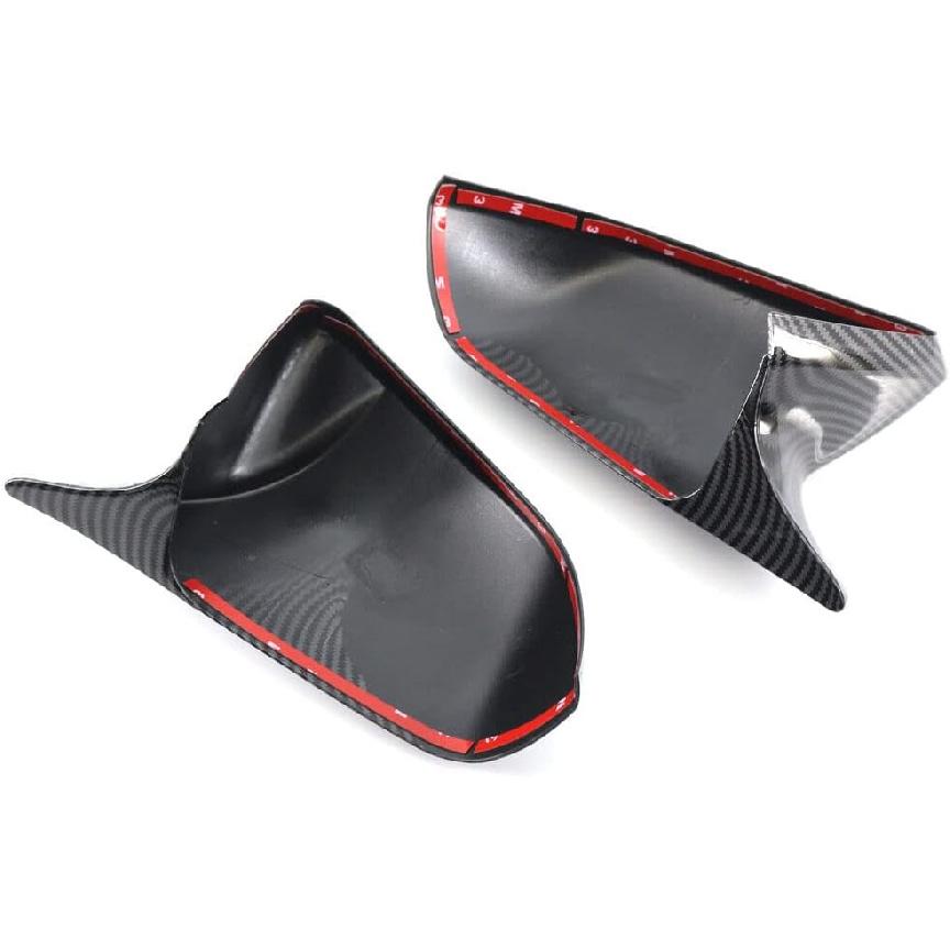 GSRECY Side Door Rear View Mirror Cover Cap Rearview Mirrors Trim Exterior Accessories Compatible with Ford Mustang 2015-2022, Without Turn Signal