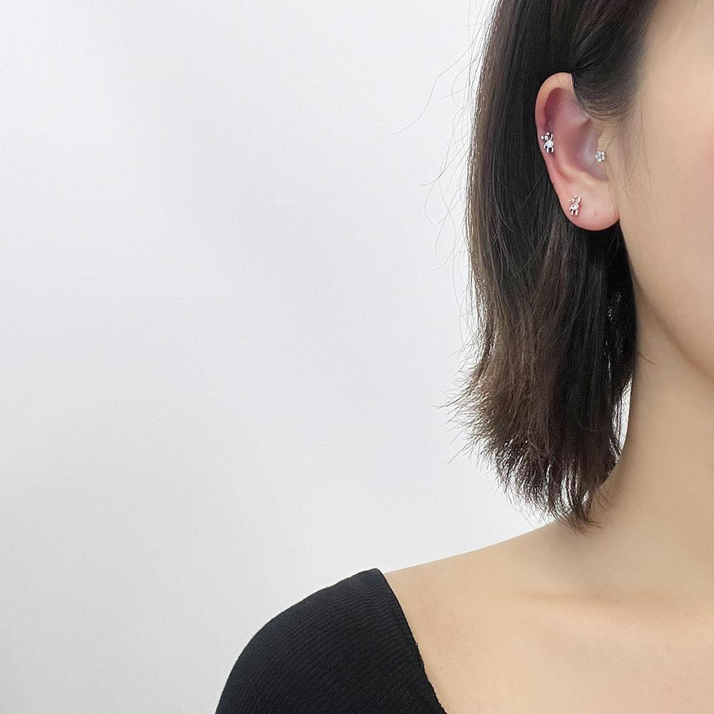 Dieuamour Hello Bear Surgical Piercing 3 Colors