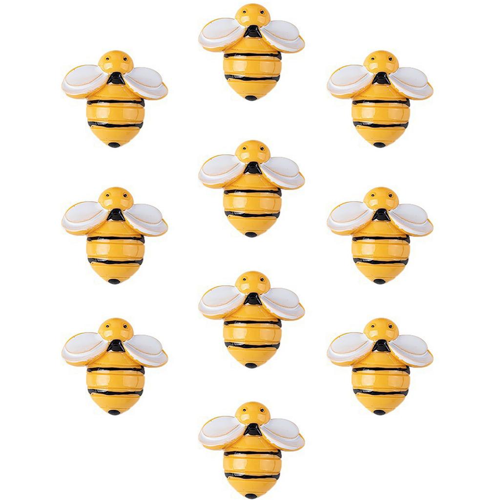 Nydelig Applikasjon av Tegneserie-Honningbie i Resin Håndlaget Håndverksprosjekt Pannebånd Sko Flatback Patch Selvklebende Tilbehør