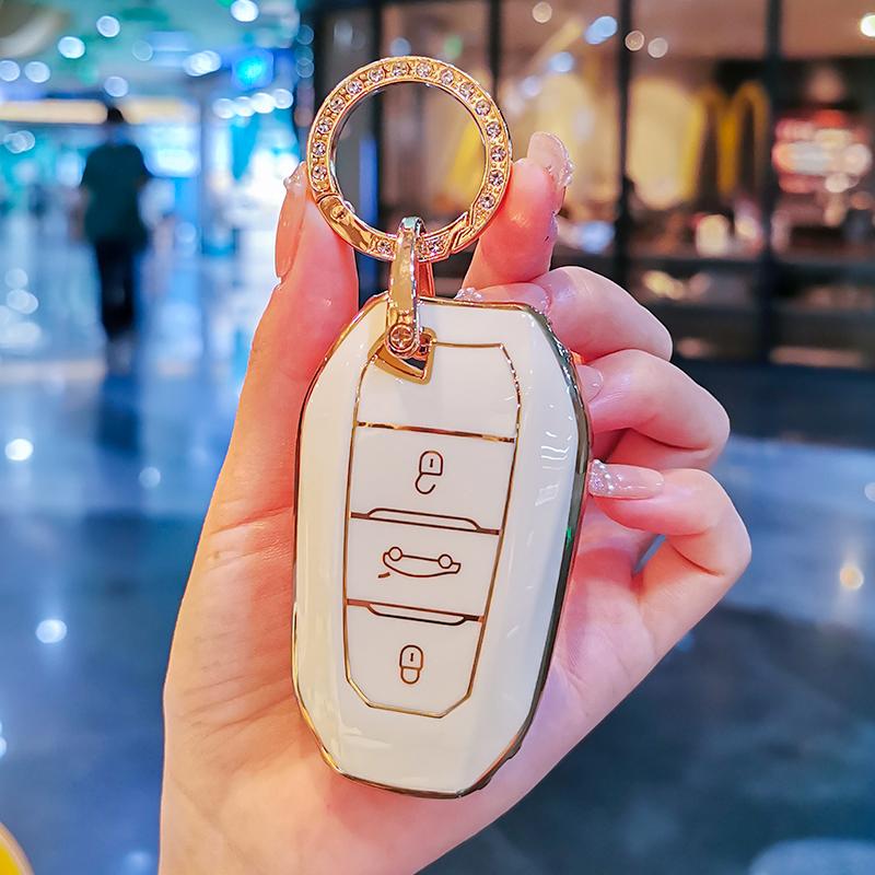 Autosleutelhoes Beschermhoes Tas Voor Peugeot 2008 3008 4008 5008 308 408 508 Citroen C1 C2 C4 C6 C3-XR Picasso Grand DS3 DS5