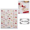 1 Sheet Chinese New Year Nail Stickers with Cartoon Designs Festival Nail Accesories Nail Decals for DIY Nail Art