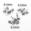 Top Guide Rod Guide Stainless Steel Fishing Rod Tip (8-1.8mm
