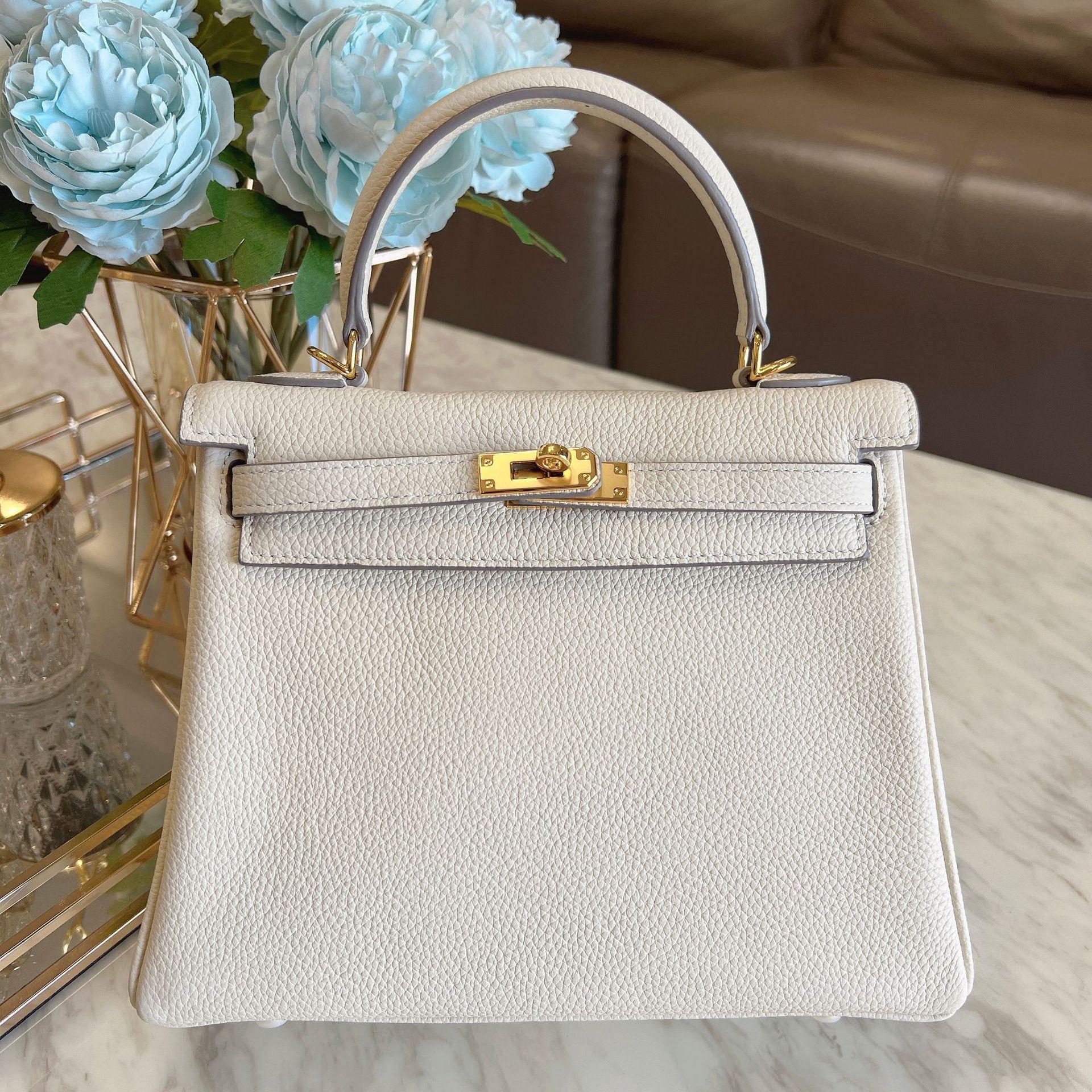 

New leather bag lychee pattern togo first layer cowhide handbag fashion inner seam shoulder bag crossbody women s bag 2511x20cm