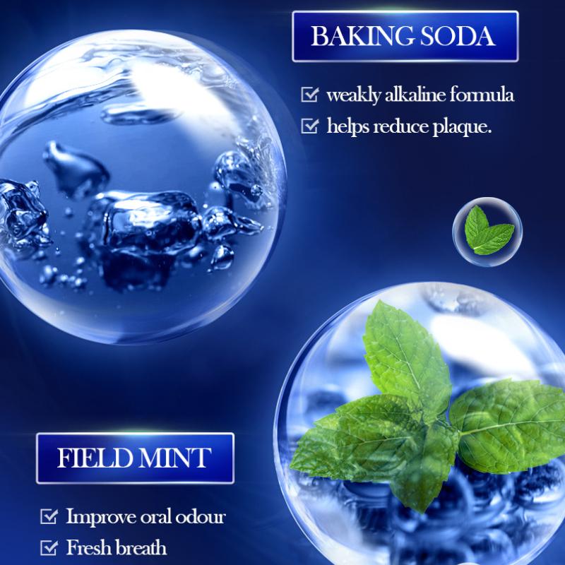 Pump Toothpaste SADOER Baking Soda Probiotics Clean Teeth Mouth Fresh