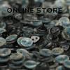 MOSN Imitation Shell Resin Two-Hole Button for Shirts, Sweaters, Dresses, Knit Cardigans, Tops, Sleeves, and Collars.