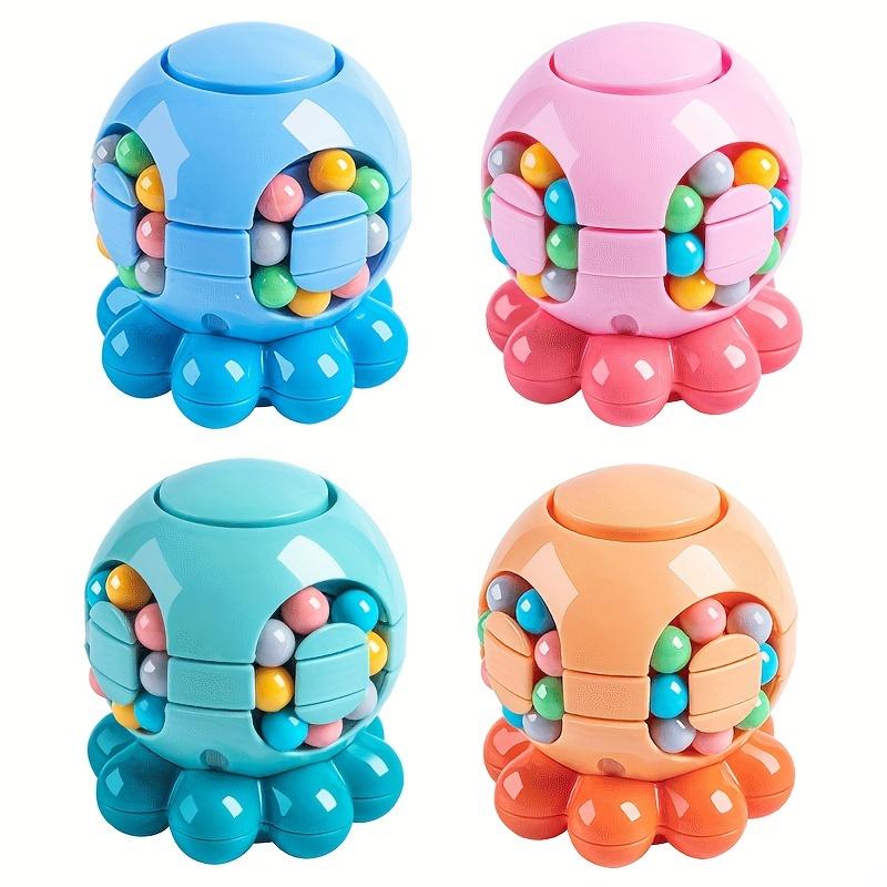 2-In-1 Octopus Egg Finger Spinning Toy - Educational Spinning Bean Cube Puzzle Toy for Relaxation, Perfect for Birthday Gifts