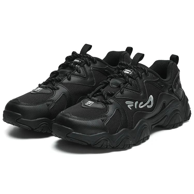 FILA Fluid 4 Cat Paw 4.0 Fabric Low top Casual Shoes Men's Jet Black (Unisex) Casual Shoes F12M312101FBK