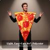 Pizza Costume Vibrant Slice Full-Body for Cosplay, Stage Wear, Men
