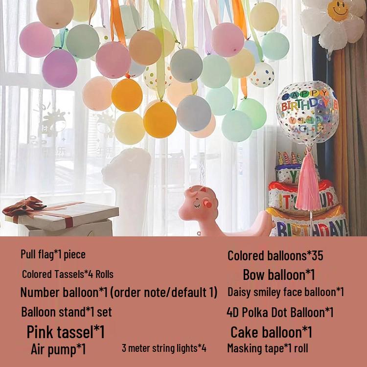 Erster Geburtstag Ballon Dekorationsset für Jungen und Mädchen