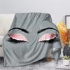 Abstract Closed Eyes Cute Eyelashes Blanket Lightweight Blankets All Season Throw Blanket for Couch Bed Soft Flannel Blanket