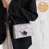 Chain Shoulder Argyle Underarm Crossbody Small Cute PU Perfect for Commuting [xppe] Women's Bag, Handbag, 3-Way, Pattern, Bag, Bag, Bag, Mini, Small,