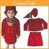 Childrens Halloween Flight Attendant Costume With Uniform Fabric For Kids Stage Play