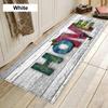 Colorful Wood Pattern Carpet Mat Rug HOME Letter Design Home Decoration for Living Room Kitchen Bedroom with Butterfly Ornament