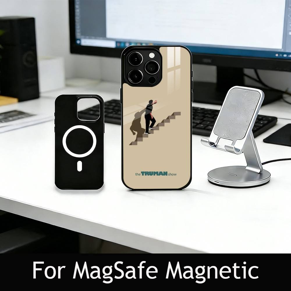 T-The T-Truman S-Show Phone Case For iPhone17,16,15,14,13,12,11 Plus,Pro Magnetic For Magsafe Wireless Charging