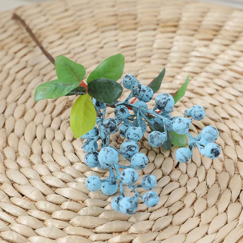 

Вишнево-красный цветок сливы шелковые искусственные цветы пластиковая ветка для дома свадьбы DIY украшения пена рождественская ягода искусственные цветы