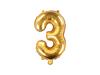 Palloncino Foil Numero "3" Oro 35 Cm